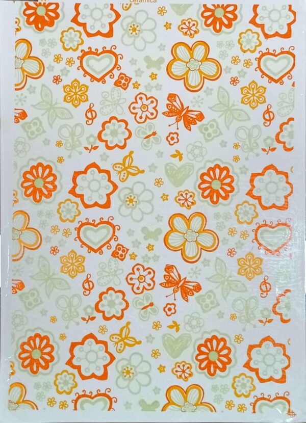 MARIPOSAS HIPPIE AMARILLO Y NARANJA (CERAMICA) - C-02