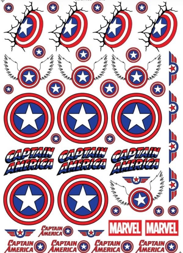 CAPITAN AMERICA A 600 GRADOS (VIDRIO) - C-04