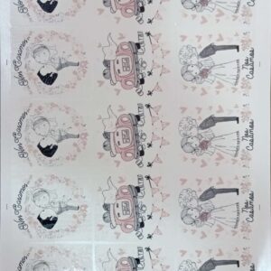CASAMIENTO 2016 - ROSA Y NEGRO - (CERAMICA) - C-03