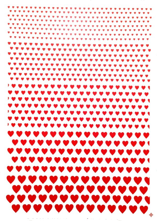 CORAZONES 1C. ROJOS (CERAMICA) - C-08