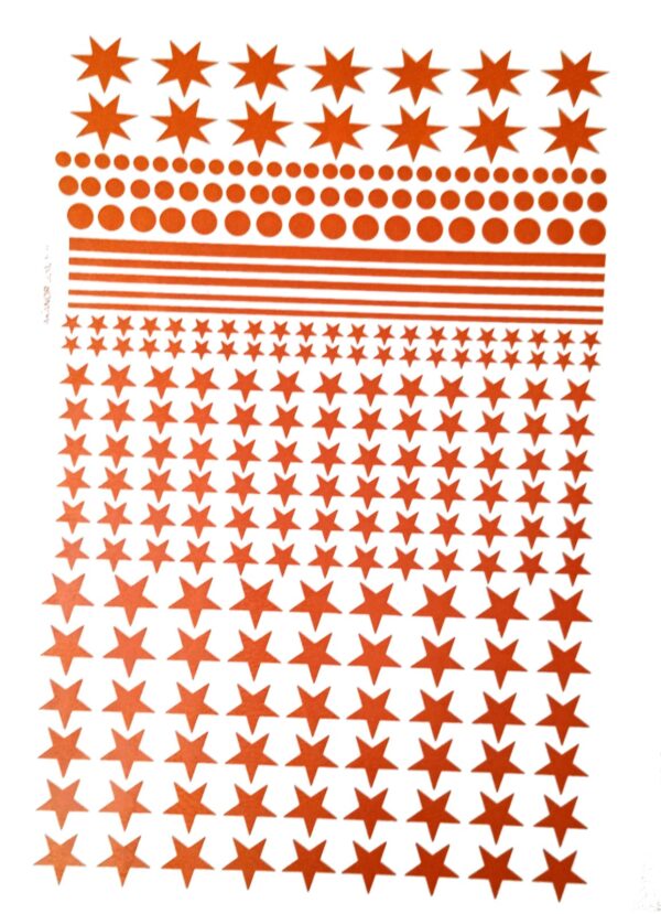 ESTRELLAS LUNARES Y RECTOS COBRE (CERAMICA) C-08