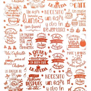 FRASE MATE Y CAFE C.COBRE (CERAMICA Y VIDRIO) - C-07