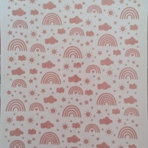 NUBES INFANTILES ROSADAS (CERAMICA) - C-08